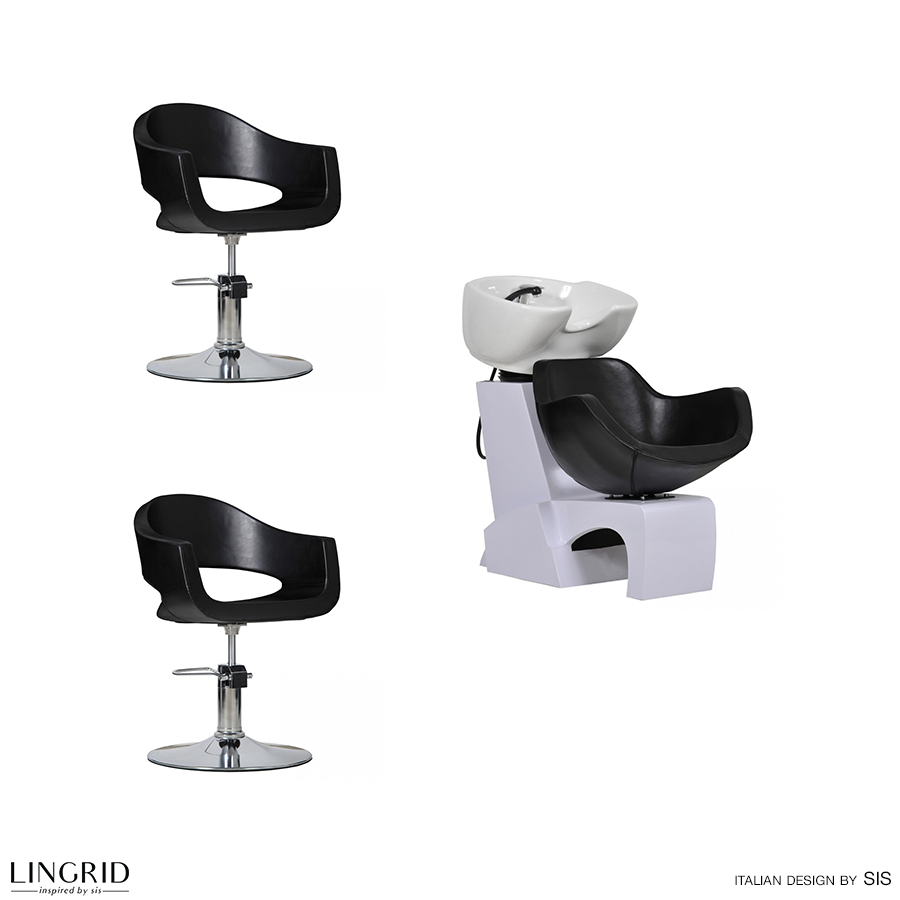 Kirpyklos komplektas PRATO BLACK 2+1 Kirpyklos komplektas PRATO BLACK 2+1